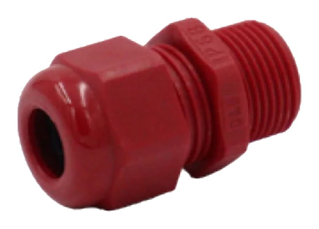20mm IP54 Rated Nylon Gland: 4-7mm – Red