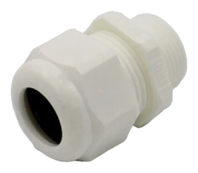 25mm IP54 Rated Nylon Gland: 8-13mm – White