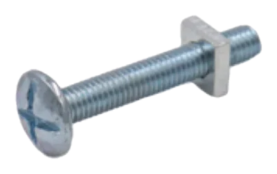 M6 x 30mm Roofing Bolt c/w M6 Flat Nut