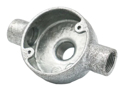 20mm Malleable Through Back Outlet Conduit Box – HDG