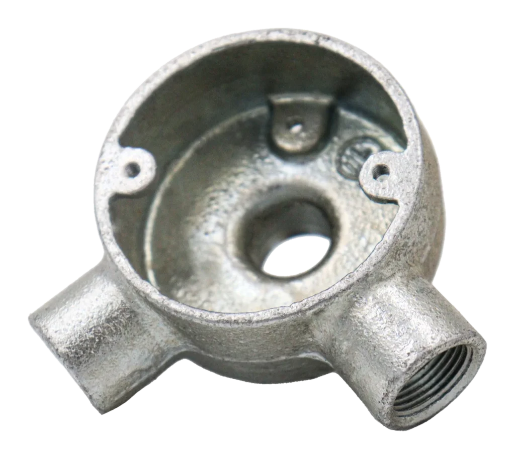 20mm Malleable Angle Back Outlet Conduit Box – HDG