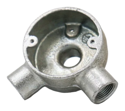 20mm Malleable Angle Back Outlet Conduit Box – HDG