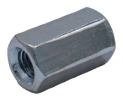 M6 x 18mm Threaded Rod Connector – BZP
